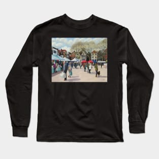 Market Day, Salisbury Long Sleeve T-Shirt